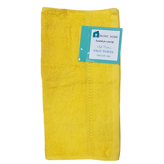 Cotton Face Towel Yellow
