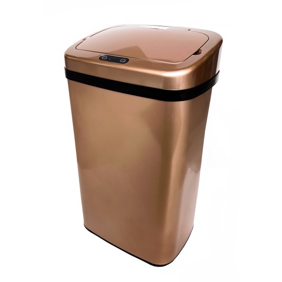 Rose Gold Stainless Sensor Bin 30L