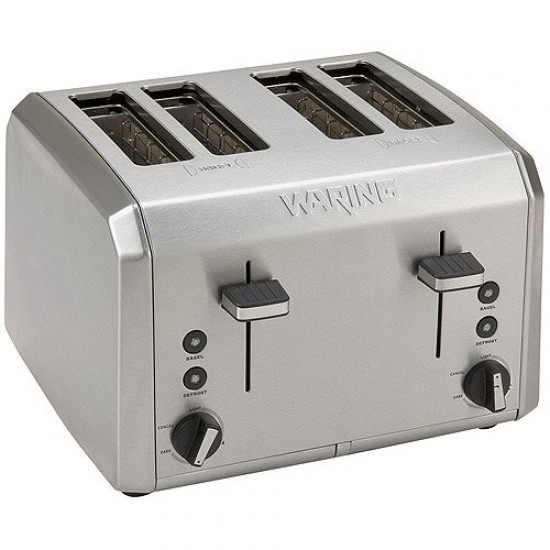 Waring Pro 4-Slice Toaster, Brushed Stainless Steel