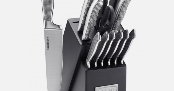 Graphix Collection 13 Piece Stainless Steel Cutlery Block Set (C77SS-13P)