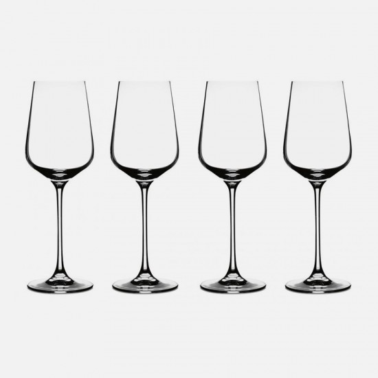 Elite Vivere Collection White Wine Glasses, Set of 4