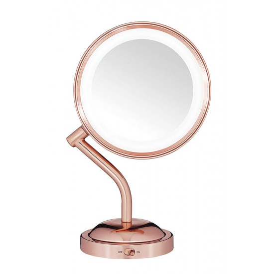 Double-Sided Battery Operated Lighted Makeup Mirror