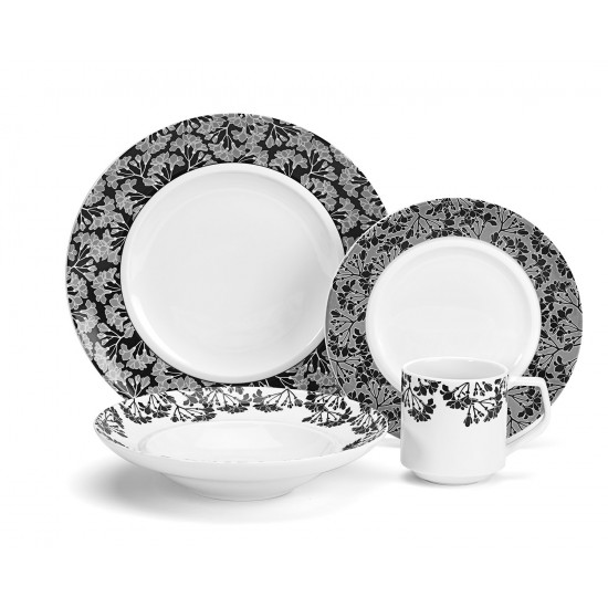 Juine Collection 16-Piece Porcelain Dinnerware Set