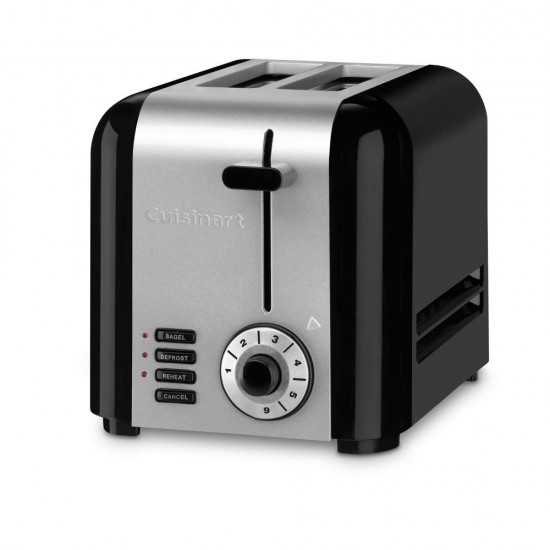 2 Slice Compact Stainless Toaster 
