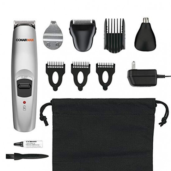All-In-1 Trimmer, Cordless/Rechargeable Beard and Mustache Trimmer