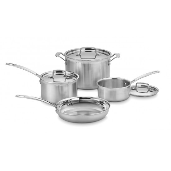 MultiClad Pro Triple Ply Stainless Cookware 7 Piece Set