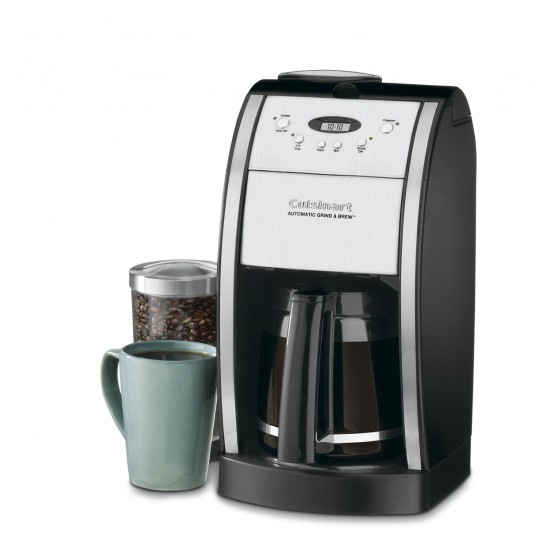 Grind & Brew™ 12 Cup Automatic Coffeemaker with Brushed Metal Italian Styling 